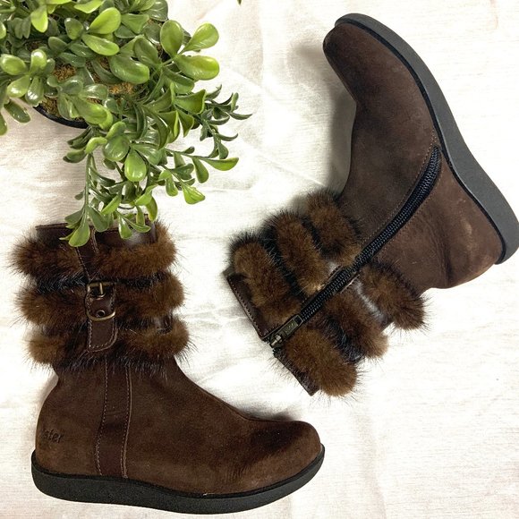 Aster Other - Asters mink trimmed winter boot snow 11.5 toddler